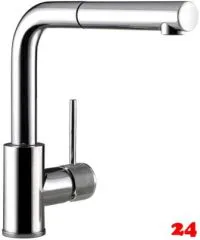 AQUA CUCINA® Küchenarmatur SF1 TEC 50004-00 Einhebelmischer Chrom mit Zugauslauf schwenkbar AQUA CUCINA® Küchenarmatur SF1 TEC 50004-00 Einhebelmischer Chrom mit Zugauslauf schwenkbar