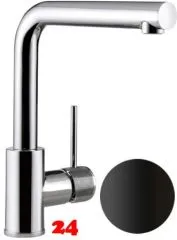 AQUA CUCINA® Küchenarmatur SF1 TEC 50001-S Einhebelmischer Mattschwarz mit Festauslauf schwenkbar AQUA CUCINA® Küchenarmatur SF1 TEC 50001-S Einhebelmischer Mattschwarz mit Festauslauf schwenkbar