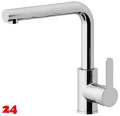 AQUA CUCINA® Küchenarmatur SF1 55511-00 Einhebelmischer Chrom mit Zugauslauf schwenkbar Niederdruck AQUA CUCINA® Küchenarmatur SF1 55511-00 Einhebelmischer Chrom mit Zugauslauf schwenkbar Niederdruck