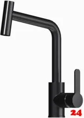 AQUA CUCINA� K�chenarmatur SF1 55507-S Einhebelmischer Mattschwarz mit Schlauchbrause schwenkbar 2-Strahlarten
