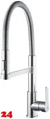 AQUA CUCINA� K�chenarmatur Pure 53877-E Einhebelmischer Edelstahl massiv mit Pendelbrause schwenkbar