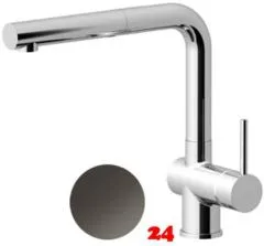AQUA CUCINA® Küchenarmatur LAGO-S 45001-GU Einhebelmischer Gunmetal PVD mit Zugauslauf schwenkbar AQUA CUCINA® Küchenarmatur LAGO-S 45001-GU Einhebelmischer Gunmetal PVD mit Zugauslauf schwenkbar