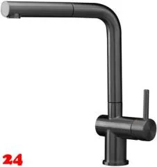 REGINOX K�chenarmatur Cedar II Gunmetal PVD (R38772) Einhebelmischer mit Zugauslauf 360� schwenkbarer Auslauf