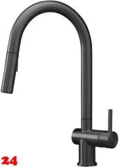 REGINOX Küchenarmatur Flint II Gunmetal PVD (R38819) Einhebelmischer mit Zugauslauf als Schlauchbrause umstellbar 360° schwenkbar REGINOX Küchenarmatur Flint II Gunmetal PVD (R38819) Einhebelmischer mit Zugauslauf als Schlauchbrause umstellbar 360° schwenkbar
