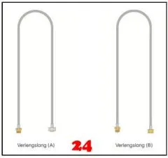 QUOOKER Zulaufverl�ngerung COMBI (+) B nur kaltwasserseitig (EHB100)