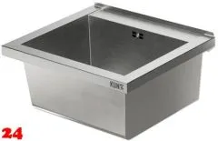 KUNe Arbeits-/ Mehrzweckbecken Alevum 45 KWB25-45 wandhängend gekantetes und geschweißtes Ausgussbecken (Beckentiefe 250mm) KUNe Arbeits-/ Mehrzweckbecken Alevum 45 KWB25-45 wandhängend gekantetes und geschweißtes Ausgussbecken (Beckentiefe 250mm)