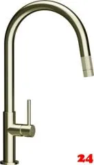 SCHOCK K�chenarmatur Talia White Gold Einhebelmischer / Sp�ltischarmatur Oberfl�che: Goldfarben mit Zugauslauf mit verdeckter Auszugsbrause