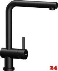 SCHOCK Küchenarmatur Epos W Schwarz Einhebelmischer Oberfläche: Cristadur® Farbe Puro mit Festauslauf 360° schwenkbarer Auslauf Vorfenstermontage SCHOCK Küchenarmatur Epos W Schwarz Einhebelmischer Oberfläche: Cristadur® Farbe Puro mit Festauslauf 360° schwenkbarer Auslauf Vorfenstermontage