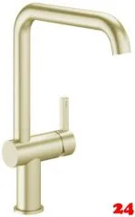 KWC K�chenarmatur Bevo E 10.531.012.775FL Einhebelmischer Brushed Gold PVD mit Festauslauf Griffposition rechts (3600018011)