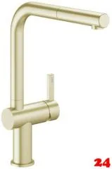 KWC Küchenarmatur Bevo E 10.531.103.775FL Einhebelmischer Brushed Gold PVD mit Zugauslauf Griffposition rechts (3600018013) KWC Küchenarmatur Bevo E 10.531.103.775FL Einhebelmischer Brushed Gold PVD mit Zugauslauf Griffposition rechts (3600018013)