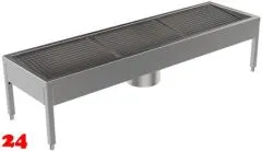 DREILICH Schuh-/ Stiefelreinigungsanlage 424SRA-2100 bodenstehend mit Schlammfangbeh�lter 3 Reinigungspl�tze (3507280008)