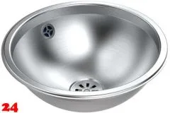 DREILICH Einbau-Waschbecken Pluto 340M-MÜ Rundbecken Edelstahl matt gebürstet Überlauf rund (3502180204) DREILICH Einbau-Waschbecken Pluto 340M-MÜ Rundbecken Edelstahl matt gebürstet Überlauf rund (3502180204)
