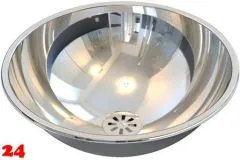 DREILICH Einbau-Waschbecken Pluto 390P-OÜ Rundbecken Edelstahl poliert ohne Überlauf (3502180011) DREILICH Einbau-Waschbecken Pluto 390P-OÜ Rundbecken Edelstahl poliert ohne Überlauf (3502180011)