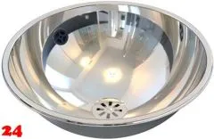 DREILICH Einbau-Waschbecken Pluto 390P-MÜ Rundbecken Edelstahl poliert Überlauf rund (3502180035) DREILICH Einbau-Waschbecken Pluto 390P-MÜ Rundbecken Edelstahl poliert Überlauf rund (3502180035)