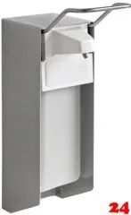 DREILICH Armhebel Seifen-/ Desinfektionsmittelspender Serie: SD - Simple Design Edelstahl 190-205EK 500 ml Bedienhebel kurz (3002140009)