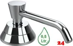 DREILICH Simple Design Tischseifenspender SD 2305MV 500ml Chrom schwere Ausf�hrung gesichtert von oben mit Spezialschl�ssel (3002140004)