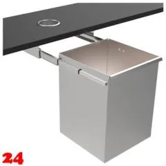 DREILICH Sirius II Abfallbehälter 9100400-3 ausfahrbar zur Untertischmontage ohne Einwurfhülse Fassungsvermögen ca. 120 Liter (2002080118) DREILICH Sirius II Abfallbehälter 9100400-3 ausfahrbar zur Untertischmontage ohne Einwurfhülse Fassungsvermögen ca. 120 Liter (2002080118)