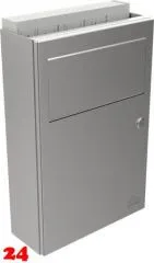 DREILICH Sirius II Hygiene-Abfallbehälter 9110105 zur Aufputz- oder Unterputzmontage mit Schwingklappe Fassungsvermögen ca. 5,5 Liter (2002080027) DREILICH Sirius II Hygiene-Abfallbehälter 9110105 zur Aufputz- oder Unterputzmontage mit Schwingklappe Fassungsvermögen ca. 5,5 Liter (2002080027)