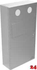 DREILICH Sirius II Hygiene-Abfallbehälter 9110107 zur Aufputz- oder Unterputzmontage mit Schwingklappe Fassungsvermögen ca. 5,5 Liter (2002080041) DREILICH Sirius II Hygiene-Abfallbehälter 9110107 zur Aufputz- oder Unterputzmontage mit Schwingklappe Fassungsvermögen ca. 5,5 Liter (2002080041)