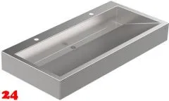 DREILICH Waschrinne 510HB-1200 mit Schürze und Hahnlochbank wandhängend geschweißte Konstruktion Länge 1200mm (3502180181) DREILICH Waschrinne 510HB-1200 mit Schürze und Hahnlochbank wandhängend geschweißte Konstruktion Länge 1200mm (3502180181)