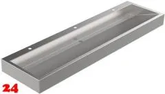 DREILICH Waschrinne 510HB-2100 mit Schürze und Hahnlochbank wandhängend geschweißte Konstruktion Länge 2100mm (3502180145) DREILICH Waschrinne 510HB-2100 mit Schürze und Hahnlochbank wandhängend geschweißte Konstruktion Länge 2100mm (3502180145)