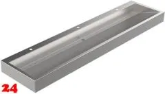 DREILICH Waschrinne 510HB-2400 mit Schürze und Hahnlochbank wandhängend geschweißte Konstruktion Länge 2400mm (3502180143) DREILICH Waschrinne 510HB-2400 mit Schürze und Hahnlochbank wandhängend geschweißte Konstruktion Länge 2400mm (3502180143)