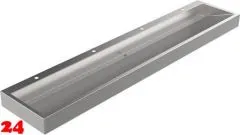 DREILICH Waschrinne 510HB-2800 mit Schürze und Hahnlochbank wandhängend geschweißte Konstruktion Länge 2800mm (3502180187) DREILICH Waschrinne 510HB-2800 mit Schürze und Hahnlochbank wandhängend geschweißte Konstruktion Länge 2800mm (3502180187)