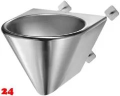 DELABIE Aquarotter Heavy Duty Einzelwaschtisch BOB TC für Hinterwandmontage fugenlos eingeschweißtes Rundbecken ohne Überlauf (160130) DELABIE Aquarotter Heavy Duty Einzelwaschtisch BOB TC für Hinterwandmontage fugenlos eingeschweißtes Rundbecken ohne Überlauf (160130)