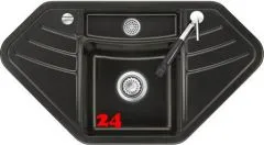 Systemceram KeraDomo VEGA ECK Premium Keramikspüle / Einbauspüle in Sonderfarben für die Küche Systemceram KeraDomo VEGA ECK Premium Keramikspüle / Einbauspüle in Sonderfarben für die Küche