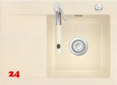 Systemceram KeraDomo MERA 70 Basic Keramikspüle / Einbauspüle in Standardfarben für die Küche Systemceram KeraDomo MERA 70 Basic Keramikspüle / Einbauspüle in Standardfarben für die Küche