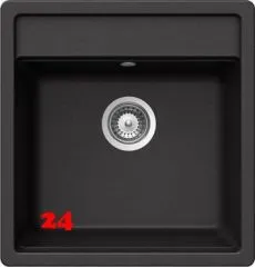 SCHOCK Kchensple Nemo N-100S Cristalite Granitsple / Einbausple Basic Line mit Drehexcenter