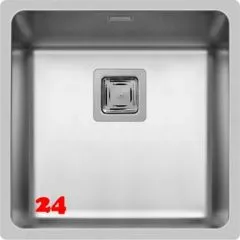 Pyramis Küchenspüle Lume (40x40) 1B Einbauspüle Flachrand / Flächenbündig Siebkorb als Stopfen- oder Drehknopfventil Pyramis Küchenspüle Lume (40x40) 1B Einbauspüle Flachrand / Flächenbündig Siebkorb als Stopfen- oder Drehknopfventil
