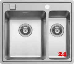 Pyramis Kchensple Pella (60,5x52) 1 1/2B HLB Einbausple Flachrand / Flchenbndig mit Drehknopfventil