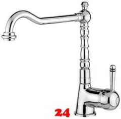 AQUA CUCINA® Küchenarmatur Deco Laguna 1080-00 Einhebelmischer Chrom mit Festauslauf schwenkbar Nostalgieoptik AQUA CUCINA® Küchenarmatur Deco Laguna 1080-00 Einhebelmischer Chrom mit Festauslauf schwenkbar Nostalgieoptik