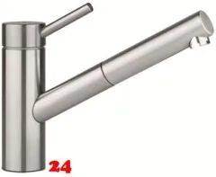 KWC Kchenarmatur Inox 10.271.103.700FL Einhebelmischer Edelstahl massiv mit Festauslauf (121513)