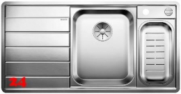 BLANCO Küchenspüle Axis III 6 S-IF Edition Edelstahlspüle Flachrand mit Ablaufsystem InFino und Drehknopfventil