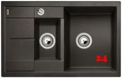 BLANCO Küchenspüle Metra 6 S Compact Silgranit® PuraDur®II Granitspüle / Einbauspüle mit Drehknopfventil BLANCO Küchenspüle Metra 6 S Compact Silgranit® PuraDur®II Granitspüle / Einbauspüle mit Drehknopfventil