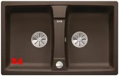 BLANCO Doppelspüle Lexa 8 Silgranit® PuraDur®II Granitspüle / Einbauspüle Ablaufsystem InFino mit Drehknopfventil BLANCO Doppelspüle Lexa 8 Silgranit® PuraDur®II Granitspüle / Einbauspüle Ablaufsystem InFino mit Drehknopfventil