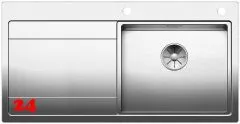 BLANCO Kchensple Divon II 5 S-IF Edelstahlsple / Einbausple Flachrand mit Ablaufsystem InFino und Drehknopfventil