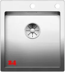 BLANCO Kchensple Claron 400-IF/A Edelstahlsple / Einbausple Flachrand mit Ablaufsystem InFino und PushControl