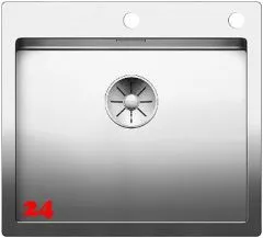 BLANCO Kchensple Claron 500-IF/A Edelstahlsple / Einbausple Flachrand mit Ablaufsystem InFino und PushControl