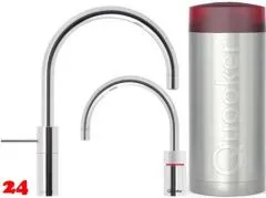 QUOOKER Nordic Round Twintaps Combi Einhebelmischer Chrom & 100°C Armatur als Set (COMBINSMRCHRTT) QUOOKER Nordic Round Twintaps Combi Einhebelmischer Chrom & 100°C Armatur als Set (COMBINSMRCHRTT)