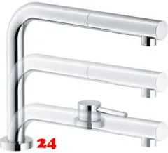 FRANKE Kchenarmatur Active Window Chrom mit Zugauslauf zur Vorfenstermontage versenkbar