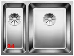 BLANCO Kchensple Andano 340/180-U Edelstahlsple / Unterbaubecken mit Ablaufsystem InFino und Handbettigung