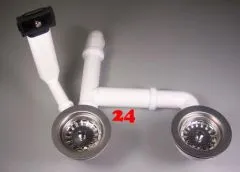 BERNUS AG 2x 3 1/2" 2B berlauf eckig Siebkorb als Stopfenventil