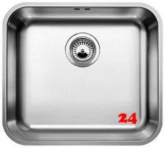 BLANCO Kchensple Supra 450-U Edelstahlsple / Unterbaubecken mit Siebkorb als Stopfenventil und Handbettigung