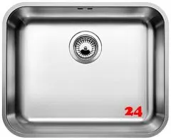 BLANCO Kchensple Supra 500-U Edelstahlsple / Unterbaubecken mit Siebkorb als Stopfenventil und Handbettigung