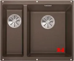 BLANCO Subline 340/160-U Silgranit® PuraDur®II Granitspüle / Unterbaubecken Ablaufsystem InFino mit Handbetätigung BLANCO Subline 340/160-U Silgranit® PuraDur®II Granitspüle / Unterbaubecken Ablaufsystem InFino mit Handbetätigung