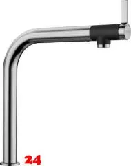 BLANCO Kchenarmatur Vonda Edelstahl gebrstet Einhebelmischer mit Festauslauf 200 schwenkbarer Auslauf