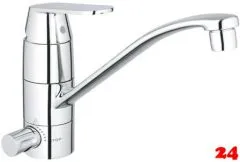 ✅ GROHE Kchenarmatur Eurosmart Cosmopolitan Einhebelmischer Chrom mit Festauslauf mit Gerteabsperrventil (31161000)